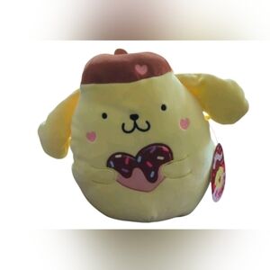 Squishmallows 6.5" Valentines Hello Kitty Pompompurin Plush Toy Brand New.